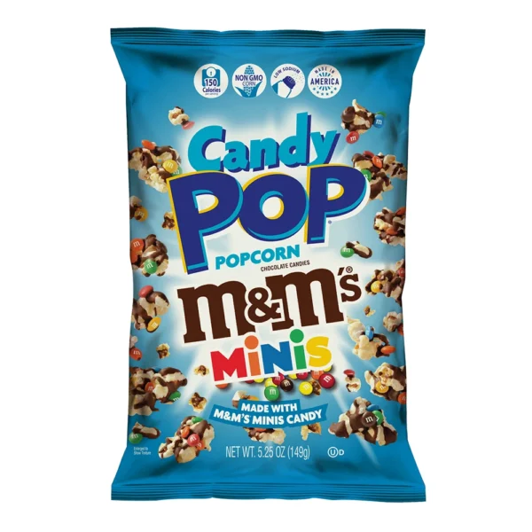 Pop corn m&m's